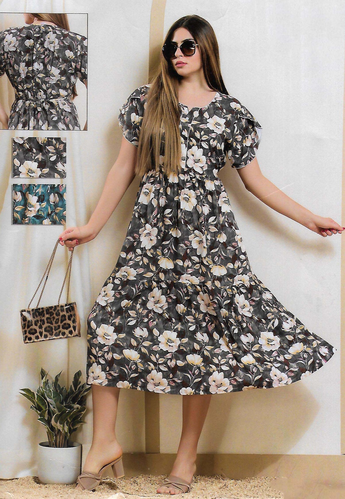 FANCY SHORT NIGHTY WITH FROCK STYLE