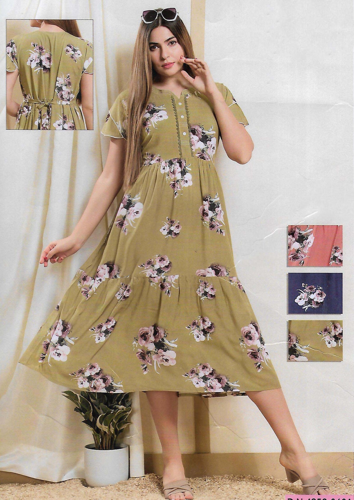 FANCY SHORT NIGHTY WITH FROCK STYLE