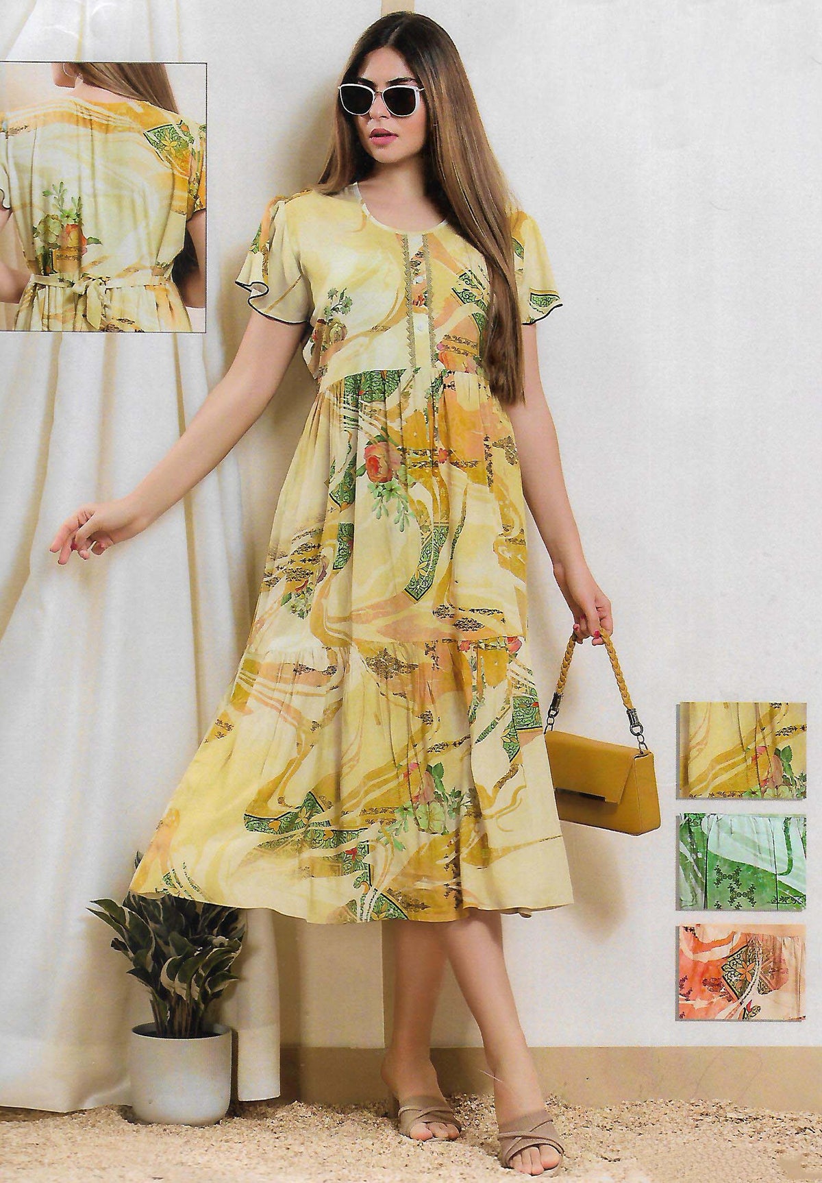 FANCY SHORT NIGHTY WITH FROCK STYLE