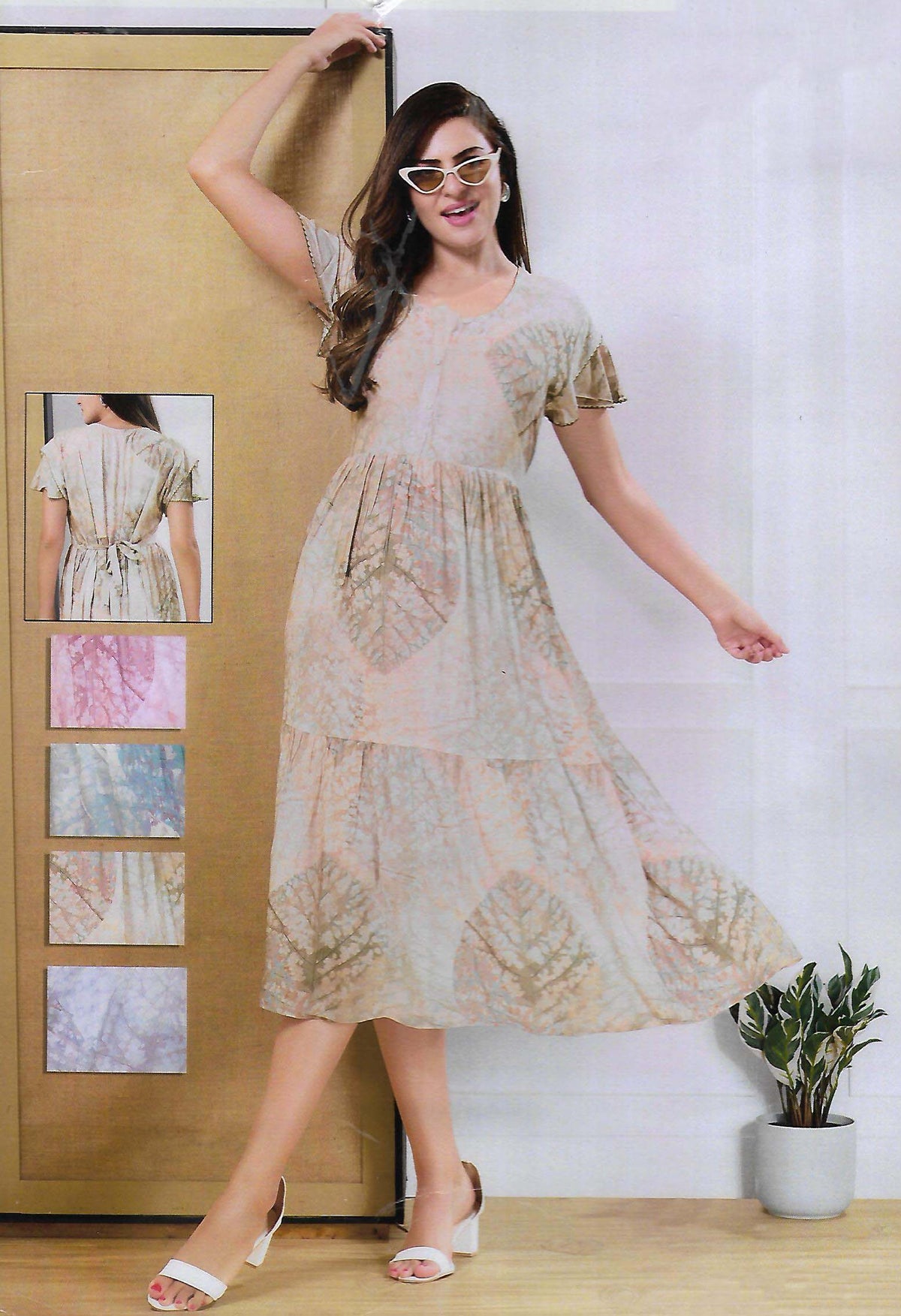 FANCY SHORT NIGHTY WITH FROCK STYLE