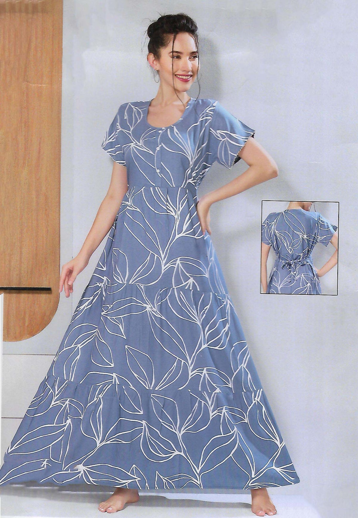 FANCY UMBRELLA NIGHTY WITH FROCK STYLE