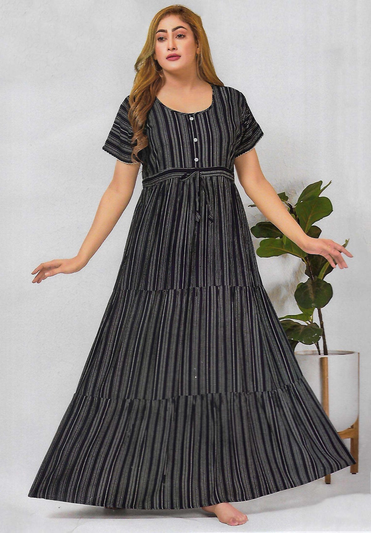 FANCY UMBRELLA NIGHTY WITH FROCK STYLE