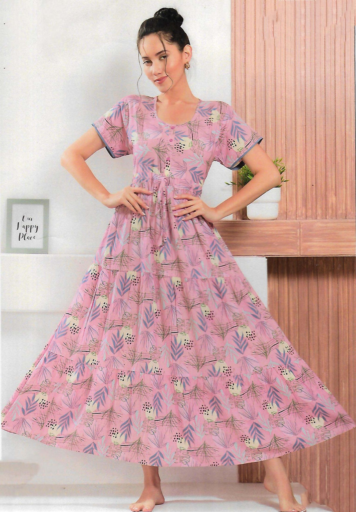 FANCY UMBRELLA NIGHTY WITH FROCK STYLE