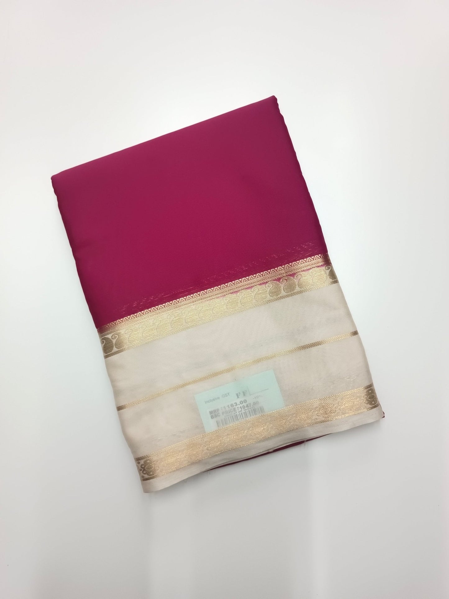 SEMI CREPE SILK SAREE - B S CHANNABASAPPA & SONS