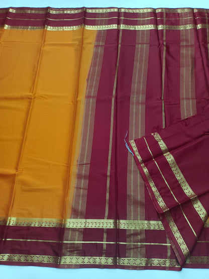 SEMI CREPE SILK SAREE - B S CHANNABASAPPA & SONS