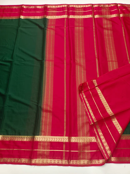 SEMI CREPE SILK SAREE - B S CHANNABASAPPA & SONS