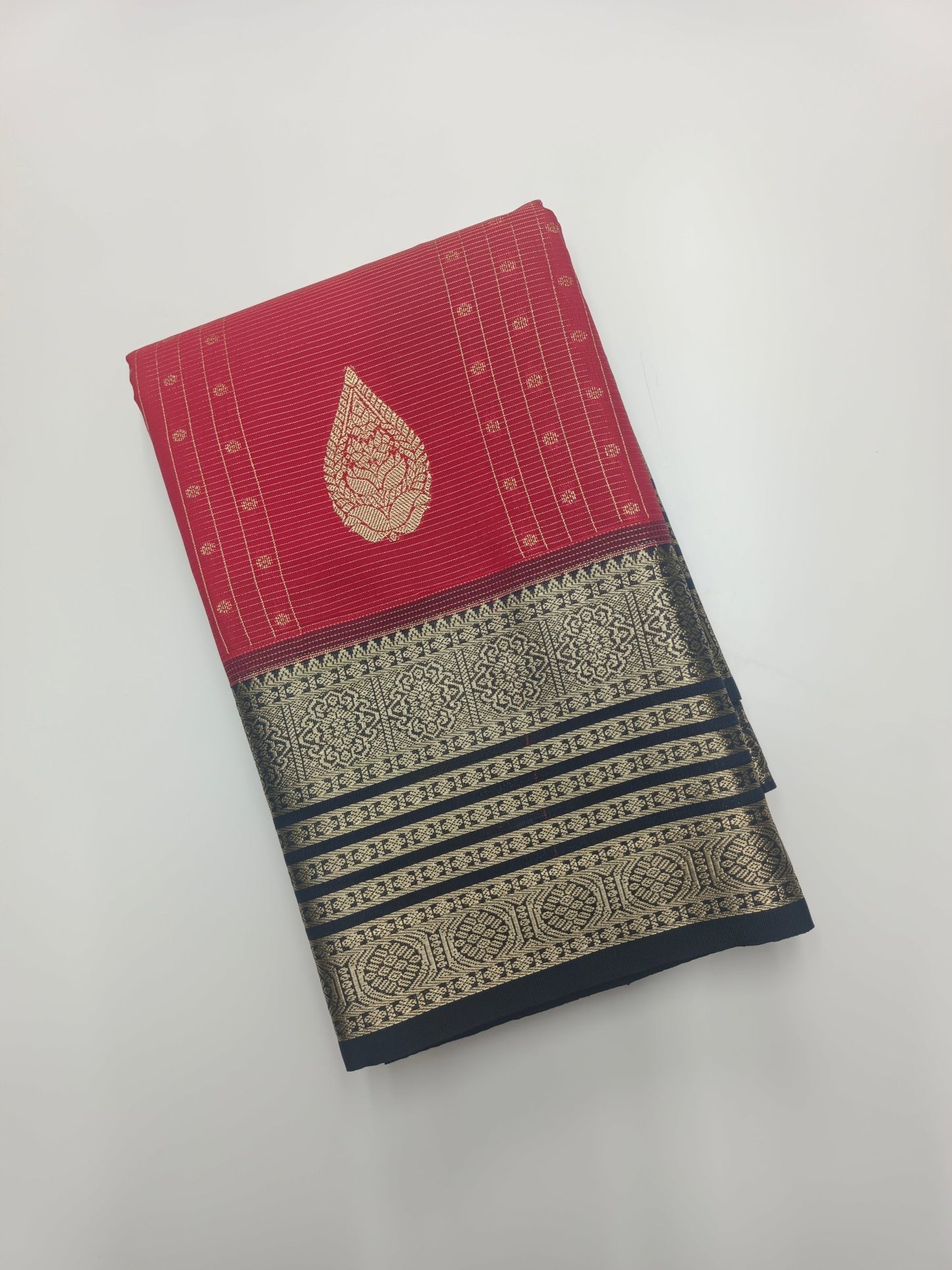 KANCHIPURAM SEMI SILK SAREE - B S CHANNABASAPPA & SONS