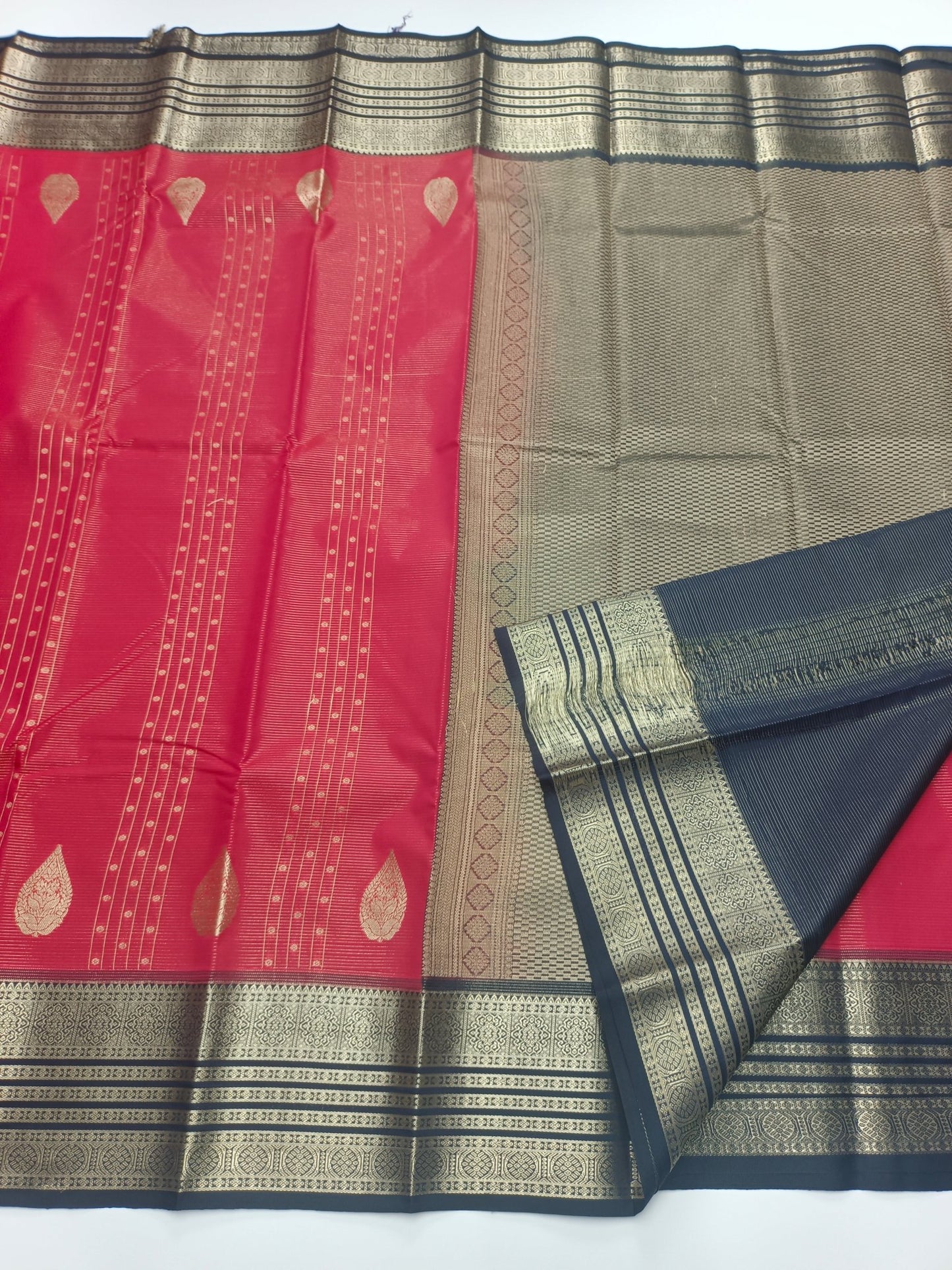 KANCHIPURAM SEMI SILK SAREE - B S CHANNABASAPPA & SONS