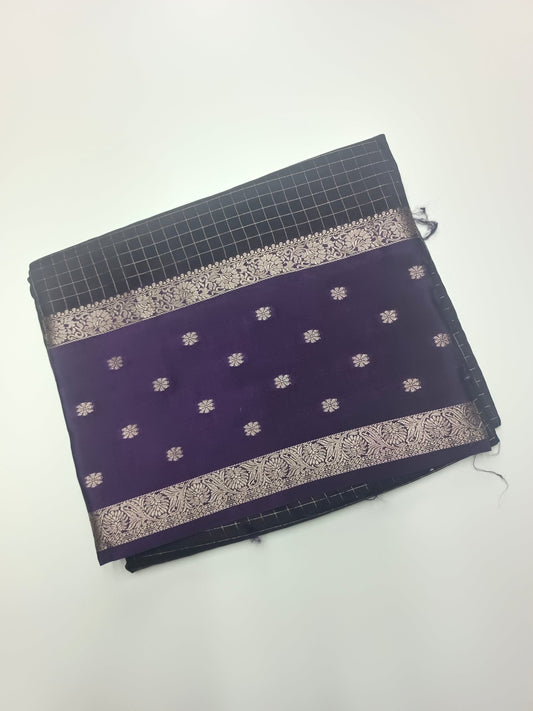 SEMI CREPE SILK SAREE - B S CHANNABASAPPA & SONS