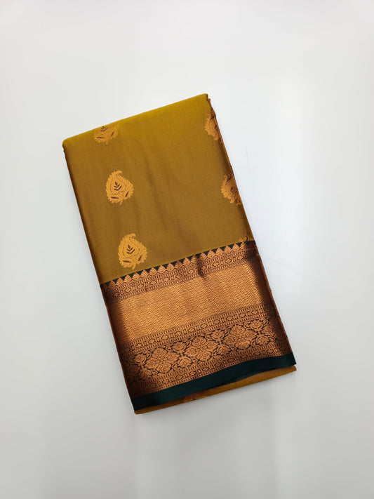 KANCHIPURAM SEMI SILK SAREE - B S CHANNABASAPPA & SONS