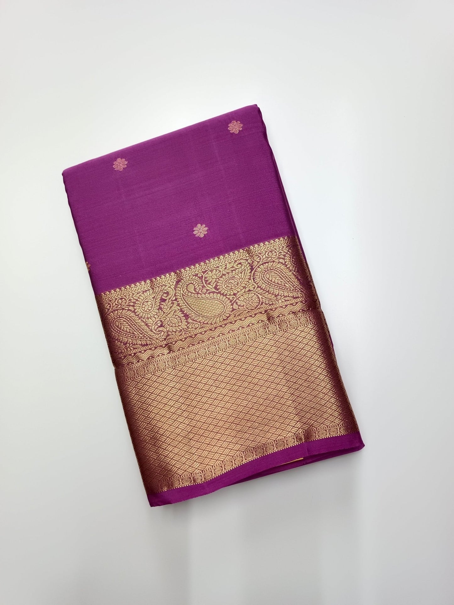 KANCHIPURAM SEMI SILK SAREE - B S CHANNABASAPPA & SONS