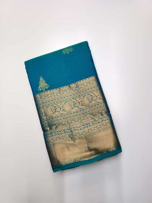 KANCHIPURAM SEMI SILK SAREE - B S CHANNABASAPPA & SONS