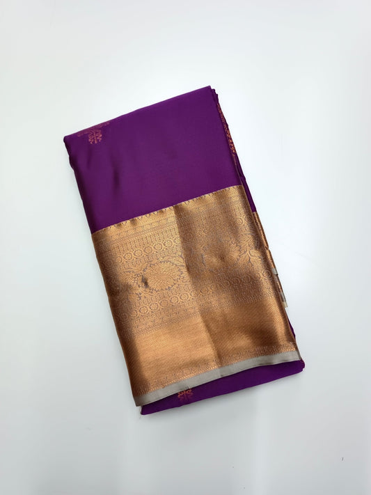 KANCHIPURAM SEMI SILK SAREE - B S CHANNABASAPPA & SONS