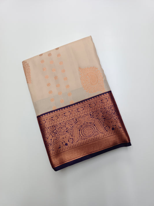 KANCHIPURAM SEMI SILK SAREE
