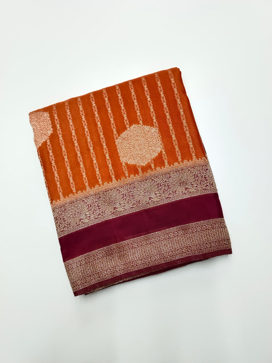 SEMI CREPE SILK SAREE