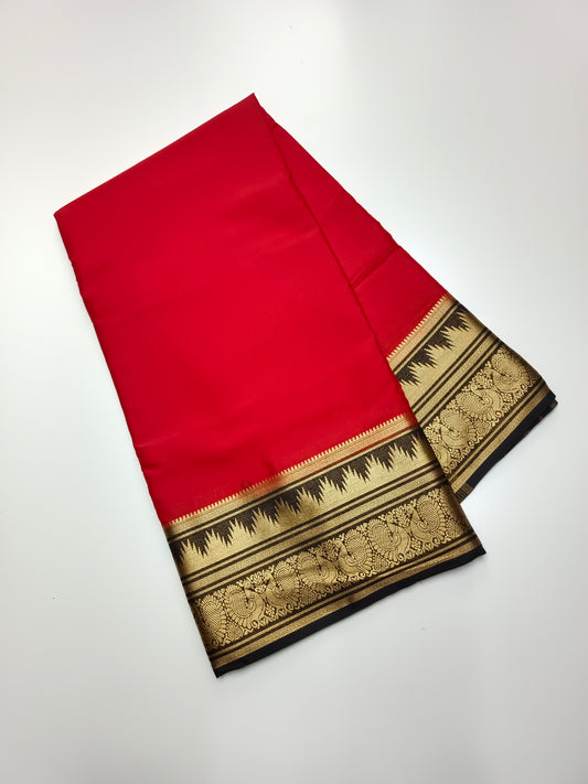 RASHMIKA MANDANNA INSPIRED BY SEMI CREPE SILK SAREE