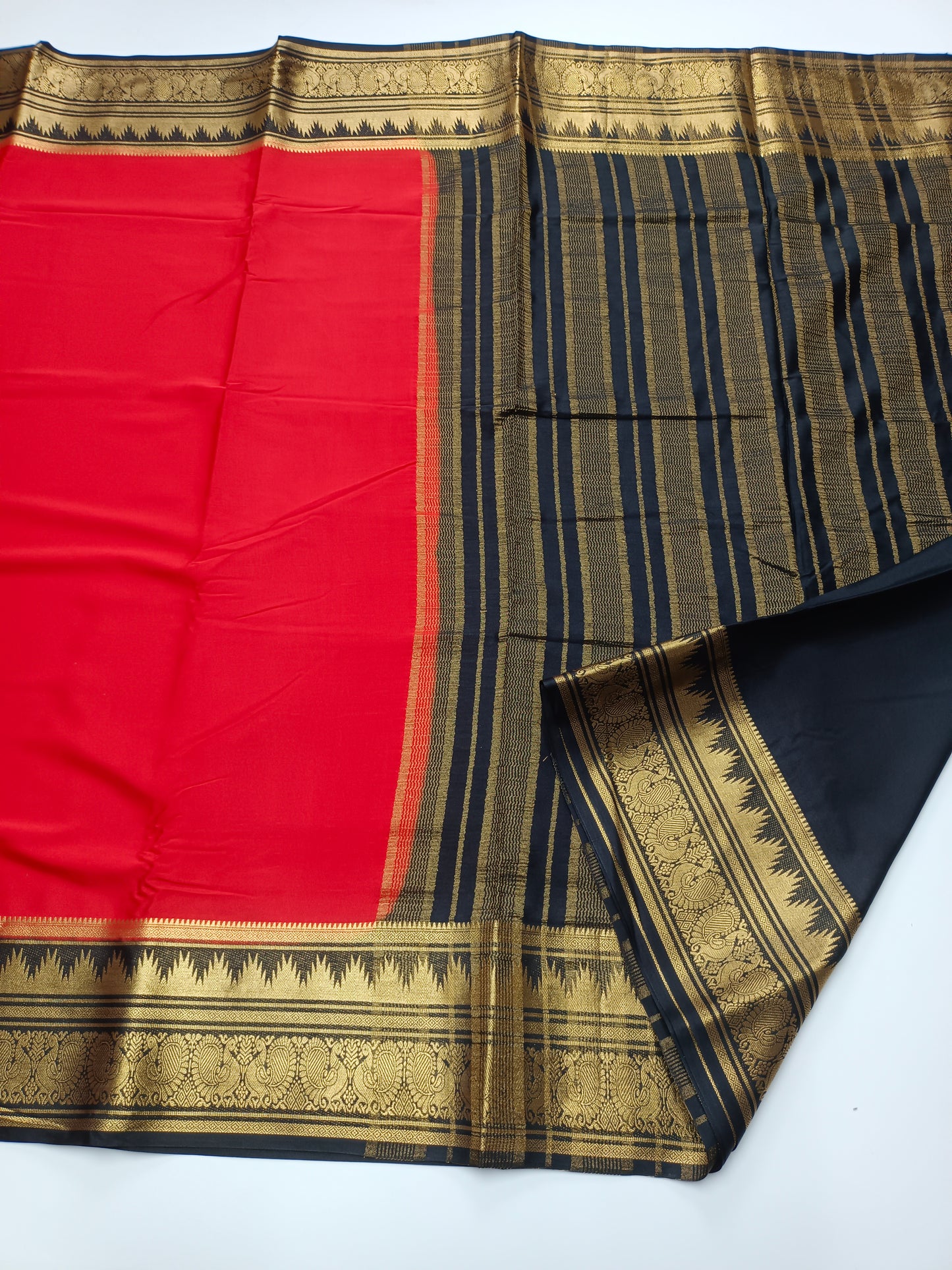 RASHMIKA MANDANNA INSPIRED BY SEMI CREPE SILK SAREE