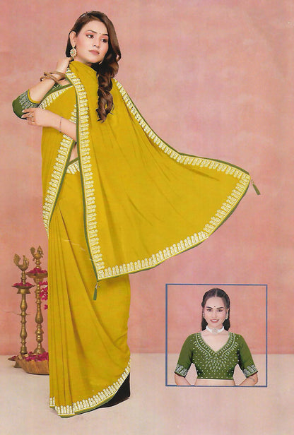 FANCY WORK SAREE