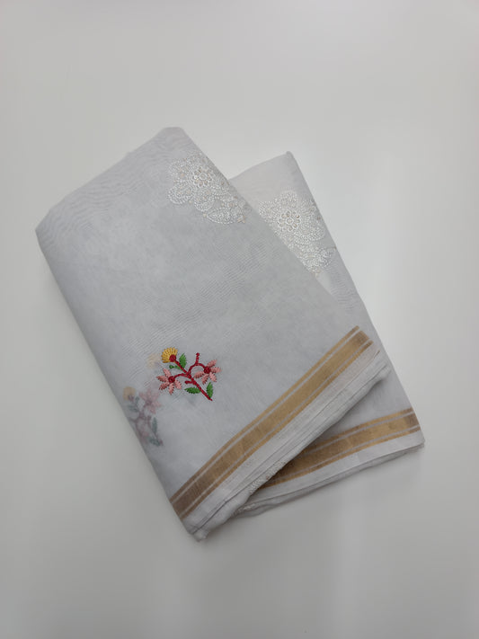 FANCY LENIN COTTON SAREE