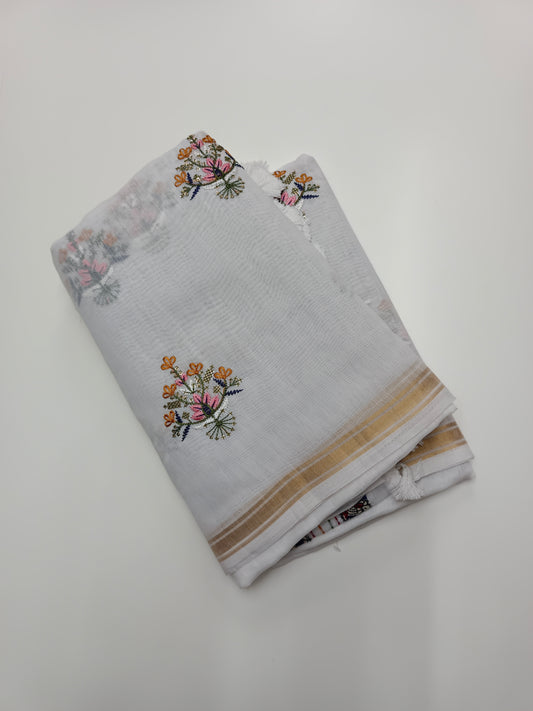 FANCY LENIN COTTON SAREE