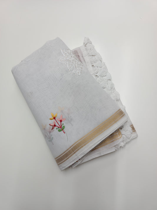 FANCY LENIN COTTON SAREE