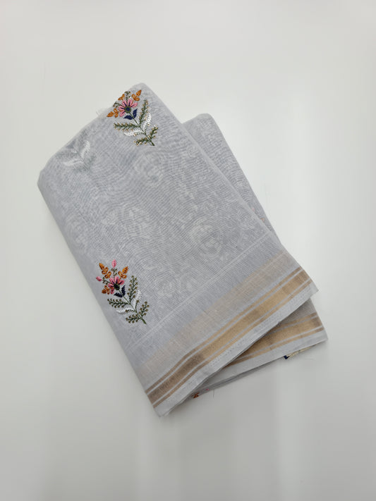 FANCY LENIN COTTON SAREE