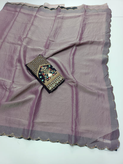 FANCY WORK SAREE
