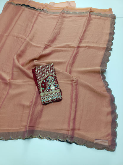 FANCY WORK SAREE