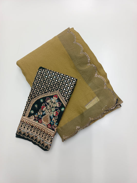 FANCY WORK SAREE