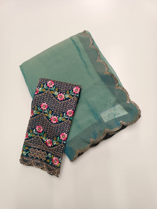 FANCY WORK SAREE