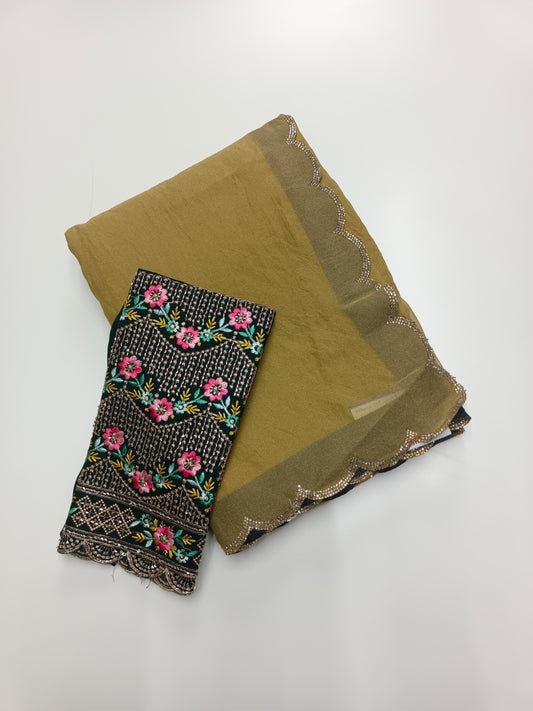 FANCY WORK SAREE