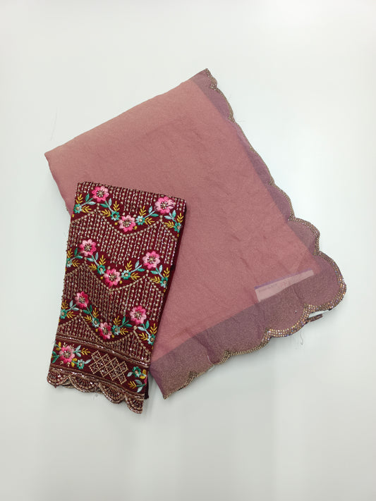 FANCY WORK SAREE