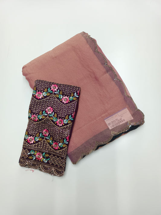 FANCY WORK SAREE