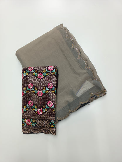 FANCY WORK SAREE
