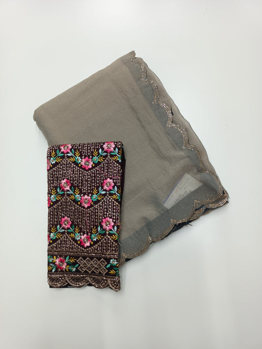 FANCY WORK SAREE