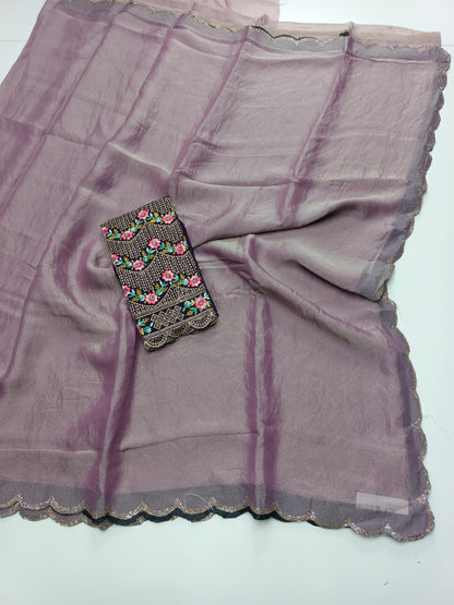 FANCY WORK SAREE