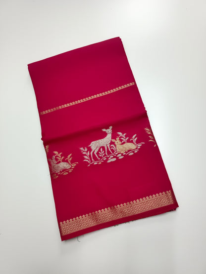SEMI CREPE SILK SAREE