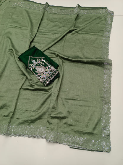 FANCY WORK SAREE