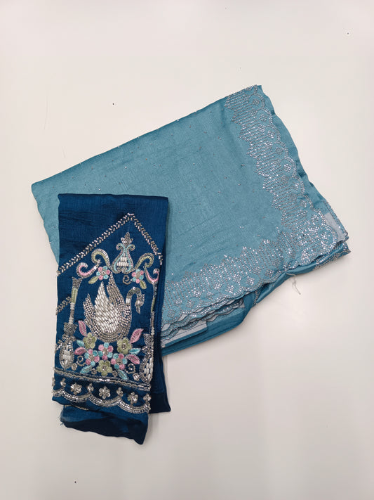 FANCY WORK SAREE