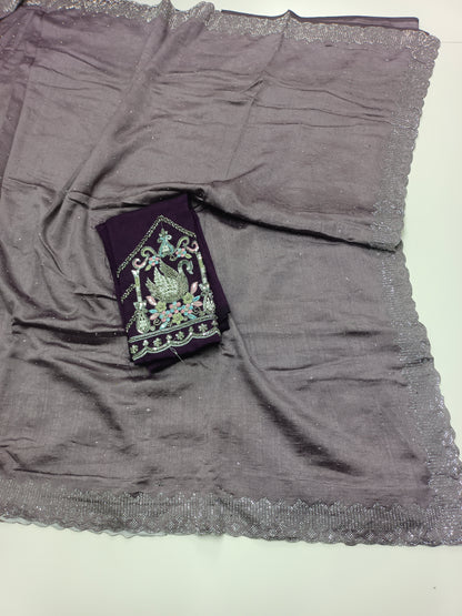FANCY WORK SAREE