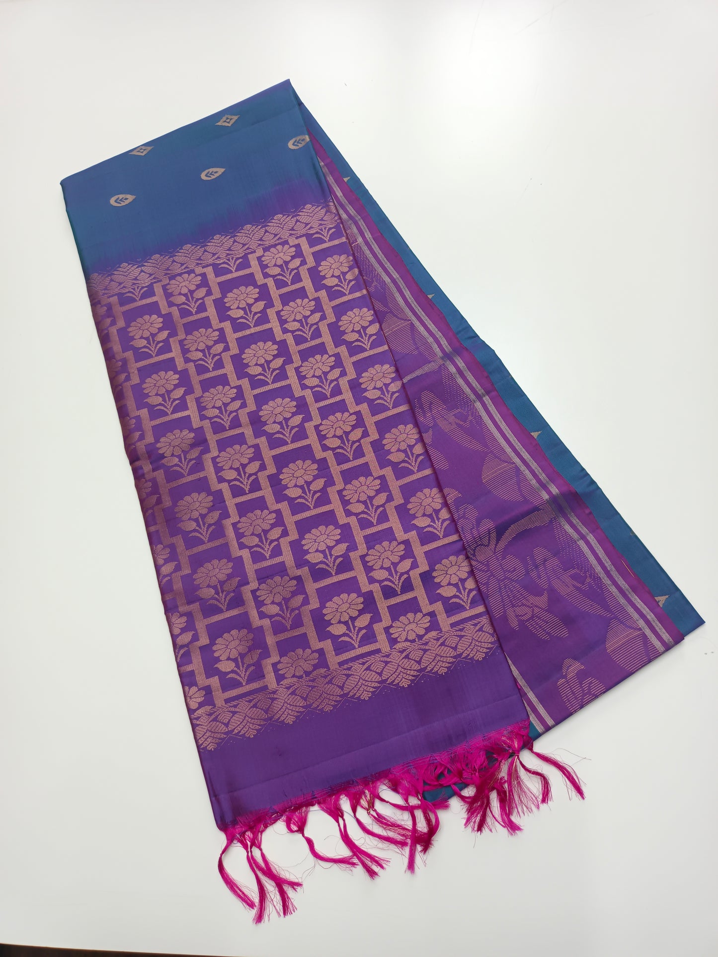 KANCHIPURAM SEMI SILK SAREE