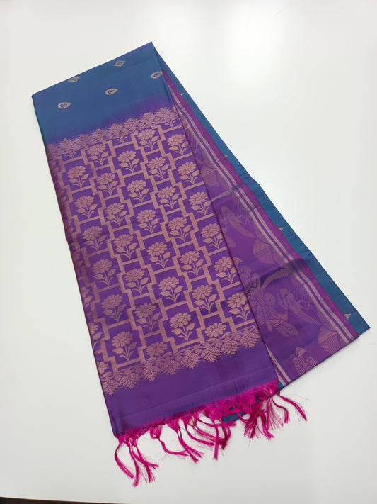 KANCHIPURAM SEMI SILK SAREE