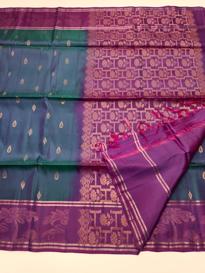 KANCHIPURAM SEMI SILK SAREE