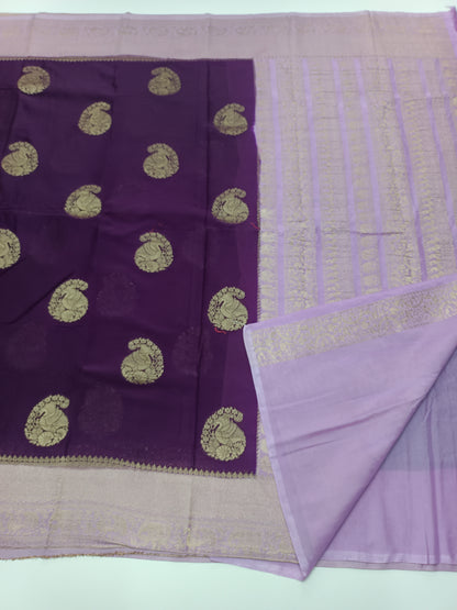 SEMI CREPE SILK SAREE