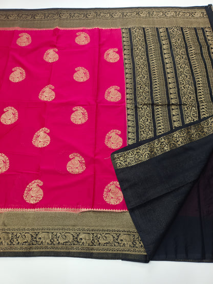 SEMI CREPE SILK SAREE
