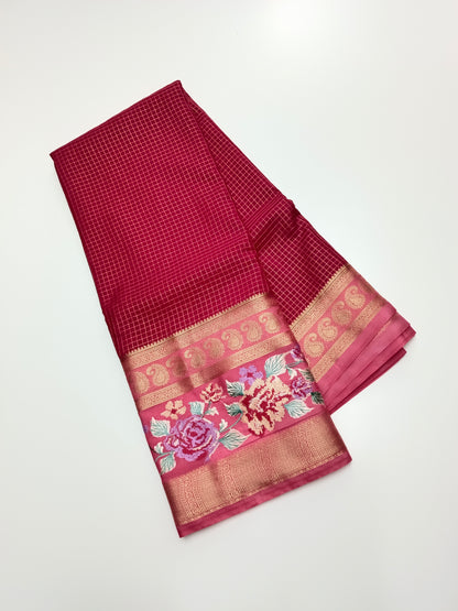 SEMI CREPE SILK SAREE