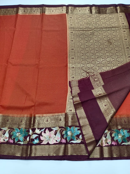 SEMI CREPE SILK SAREE