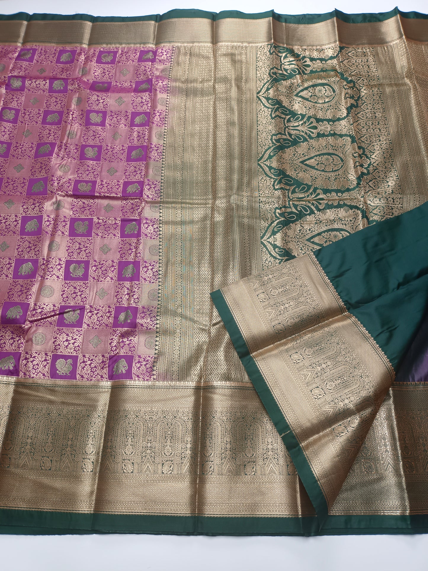 KANCHIPURAM BROCADE SILK SAREE