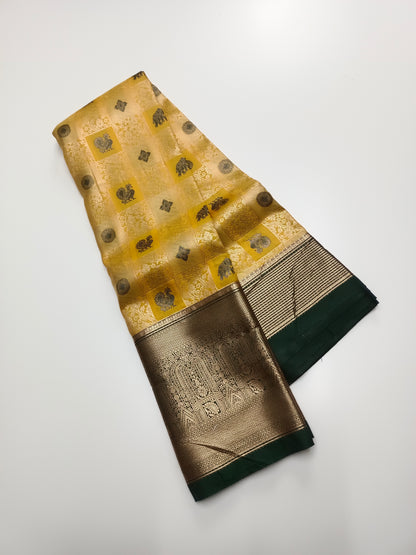 KANCHIPURAM BROCADE SILK SAREE