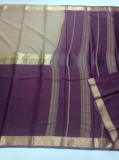 2D SEMI CREPE SILK SAREE